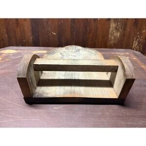 Primitive Style Wood Towel Holder
